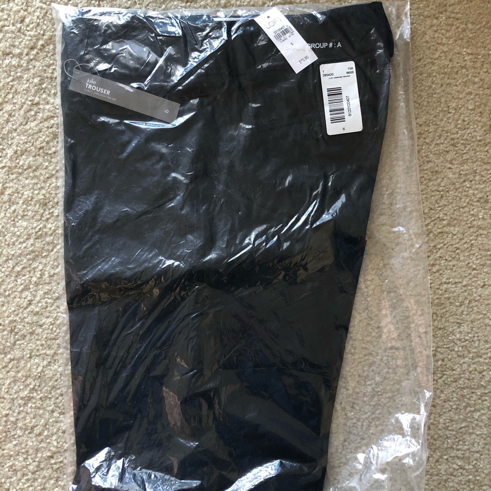 Black trouser pants LOFT